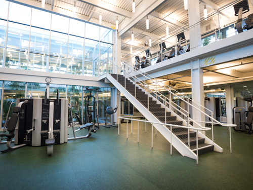 Multi-story Gym With Contact Evelation Flooring